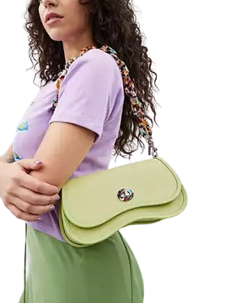 Coach Wavy Dinky Bag In Coachtopia Leather