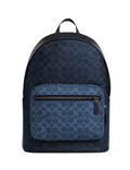 Coach West Backpack In Blocked Signature Canvas