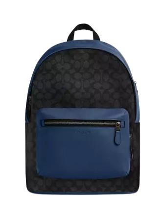 Coach West Backpack In Colorblock Signature Canvas