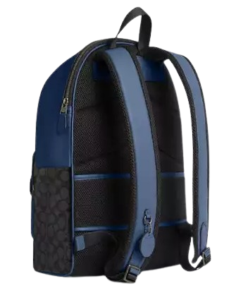 Coach West Backpack In Colorblock Signature Canvas