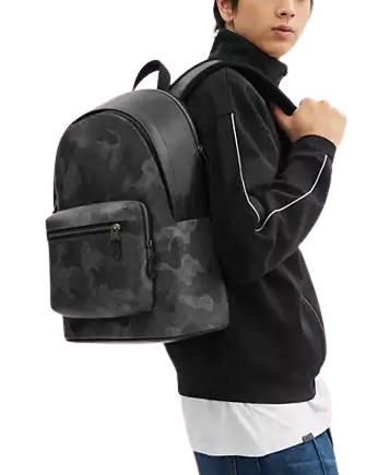 Coach West Backpack In Signature Camo Print