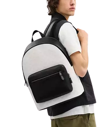 Coach West Backpack In Signature Canvas