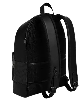 Coach West Backpack In Signature Canvas With Varsity Stripe