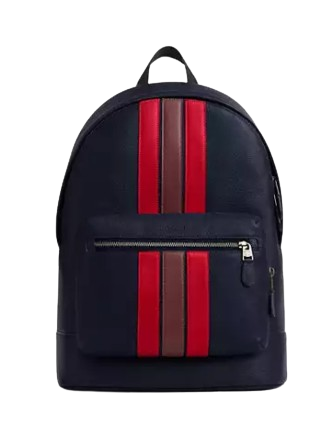 Coach West Backpack With Varsity Stripe