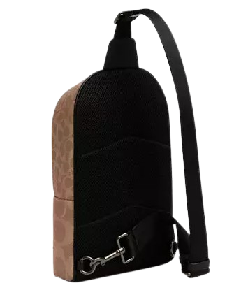 Coach West Pack In Blocked Signature Canvas