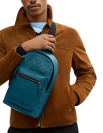 Coach West Pack In Signature Canvas