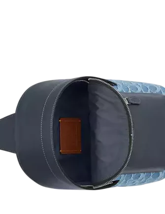 Coach West Pack In Signature Denim