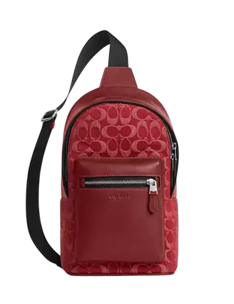 Coach West Pack In Signature Denim