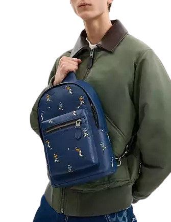 Coach West Pack With Baseball Print