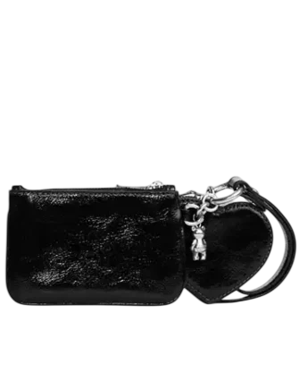 Coach Wristlet And Heart Pouch With Charm