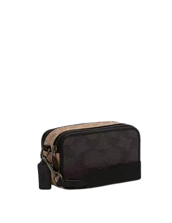 Coach Wyatt Crossbody Bag In Blocked Signature Canvas