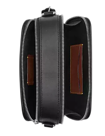 Coach Wyatt Crossbody Bag In Signature Canvas With Varsity Stripe