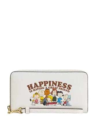 Coach X Peanuts Long Zip Around Wallet