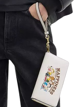 Coach X Peanuts Long Zip Around Wallet