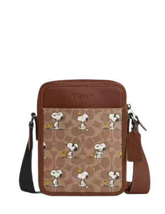 Coach X Peanuts Sullivan Crossbody Bag In Signature Canvas With Snoopy Print