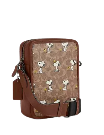 Coach X Peanuts Sullivan Crossbody Bag In Signature Canvas With Snoopy Print