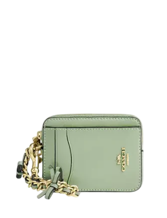 Coach Zip Card Case With Bows