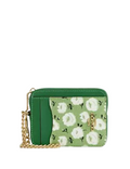 Coach Zip Card Case With Floral Print