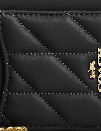 Coach Zip Card Case With Quilting