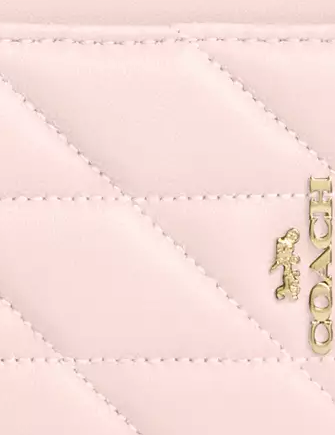 Coach Zip Card Case With Quilting