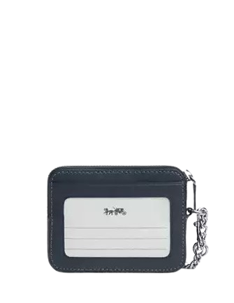 Coach Zip Card Case With Quilting