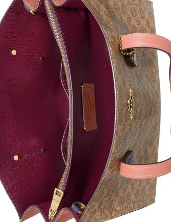 Coach Coated Canvas Signature Colorblock Charlie Satchel