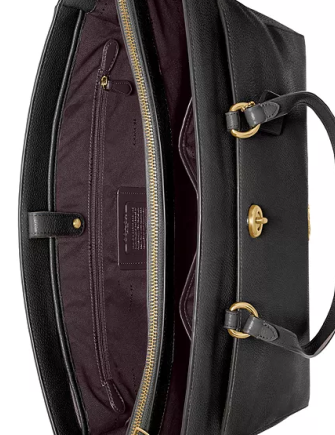 Coach Leather Folio Tote