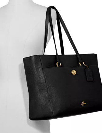 Coach Leather Folio Tote