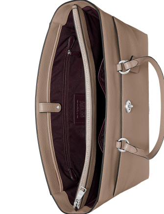 Coach Crossgrain Leather Folio Tote