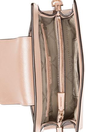 Michael Michael Kors Crossgrain Leather Crossbody Clutch