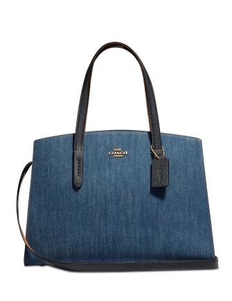 Coach Denim Colorblock Charlie Carryall