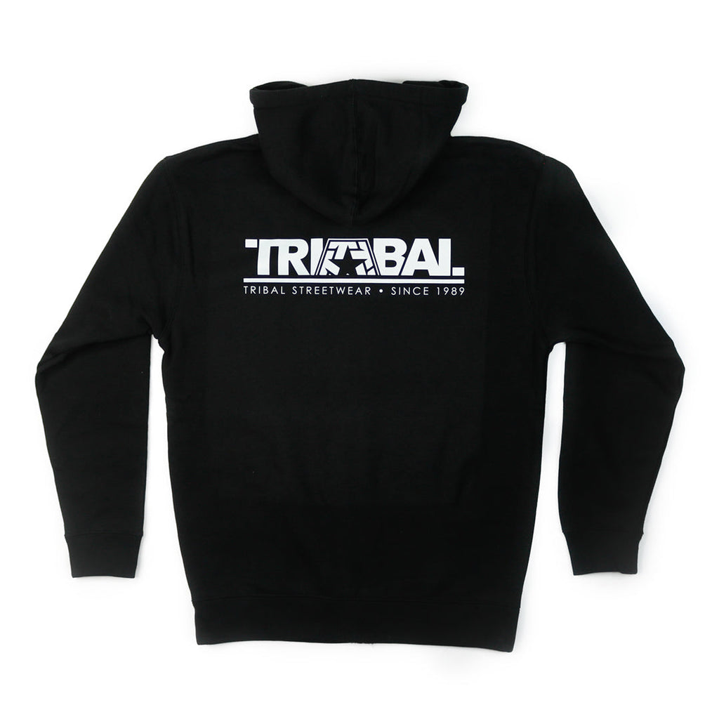 FONT LOGO - Black Men's Zip hoodie
