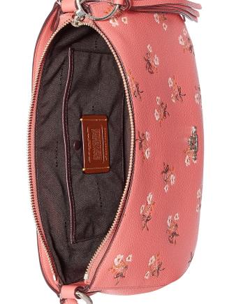 Coach Floral Print Leather Sutton Crossbody