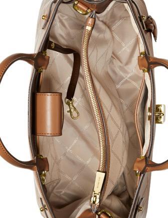 Michael Michael Kors Gramercy Chain Embossed Leather Satchel