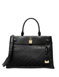 Michael Michael Kors Gramercy Chain Embossed Leather Satchel