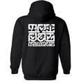 HUIT BLOCK - Black Men's ZIP hoodie