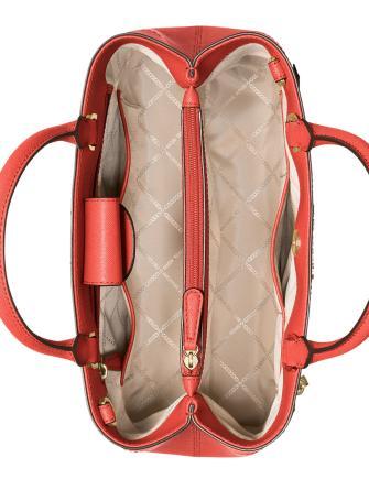 Michael Michael Kors Hailee Crossgrain Leather Satchel