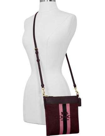Coach Horse And Carriage Jacquard Kitt Crossbody