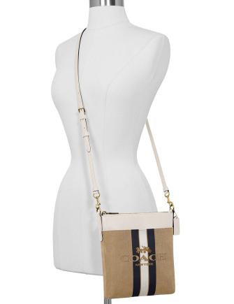 Coach Horse And Carriage Jacquard Kitt Crossbody