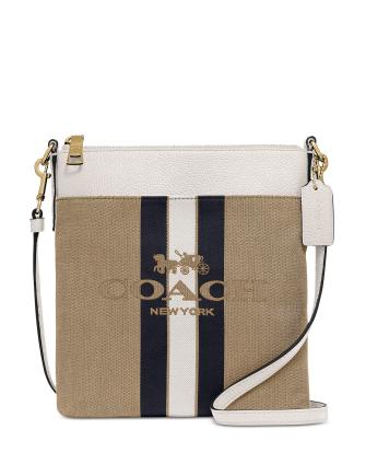 Coach Horse And Carriage Jacquard Kitt Crossbody