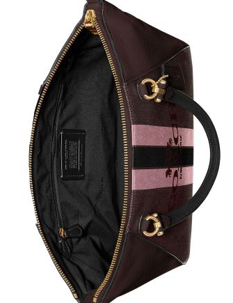 Coach Horse And Carriage Jacquard Prairie Satchel