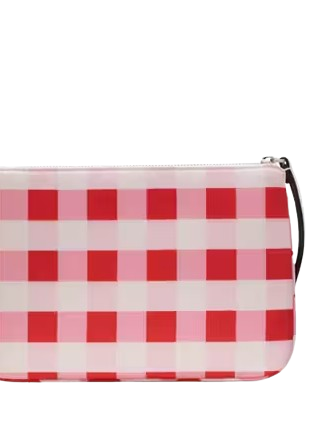 Kate Spade New York Chelsea Gingham Medium Wristlet