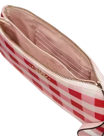 Kate Spade New York Chelsea Gingham Medium Wristlet
