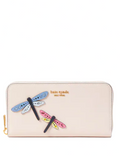 Kate Spade New York Dragonfly Embellished Zip-around Continental Wallet