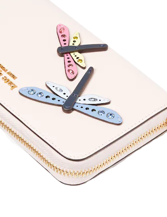 Kate Spade New York Dragonfly Embellished Zip-around Continental Wallet