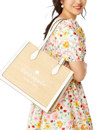 Kate Spade New York Ellie Straw Large Tote