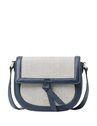 Kate Spade New York Knott Canvas Medium Saddle Bag