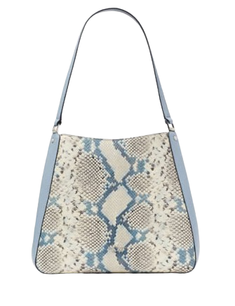 Kate Spade New York Leila Snake Embossed Medium Triple Compartment Shoulder Bag