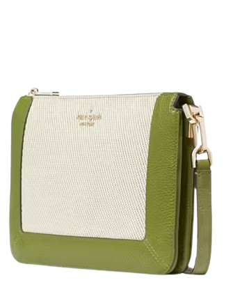 Kate Spade New York Lena Canvas Colorblock Double Compartment Crossbody