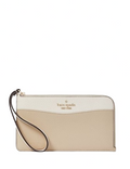 Kate Spade New York Lucy Colorblock Pebbled Leather Medium L-zip Wristlet